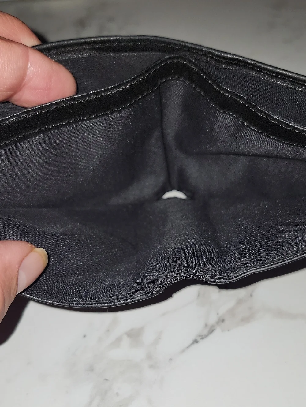 TUMI Delta Global Double Billfold Black Leather Wallet